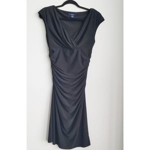 Chaps Sleeveless Draped Dress